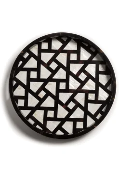 Natori Home Accents-Mindoro Circle Tray