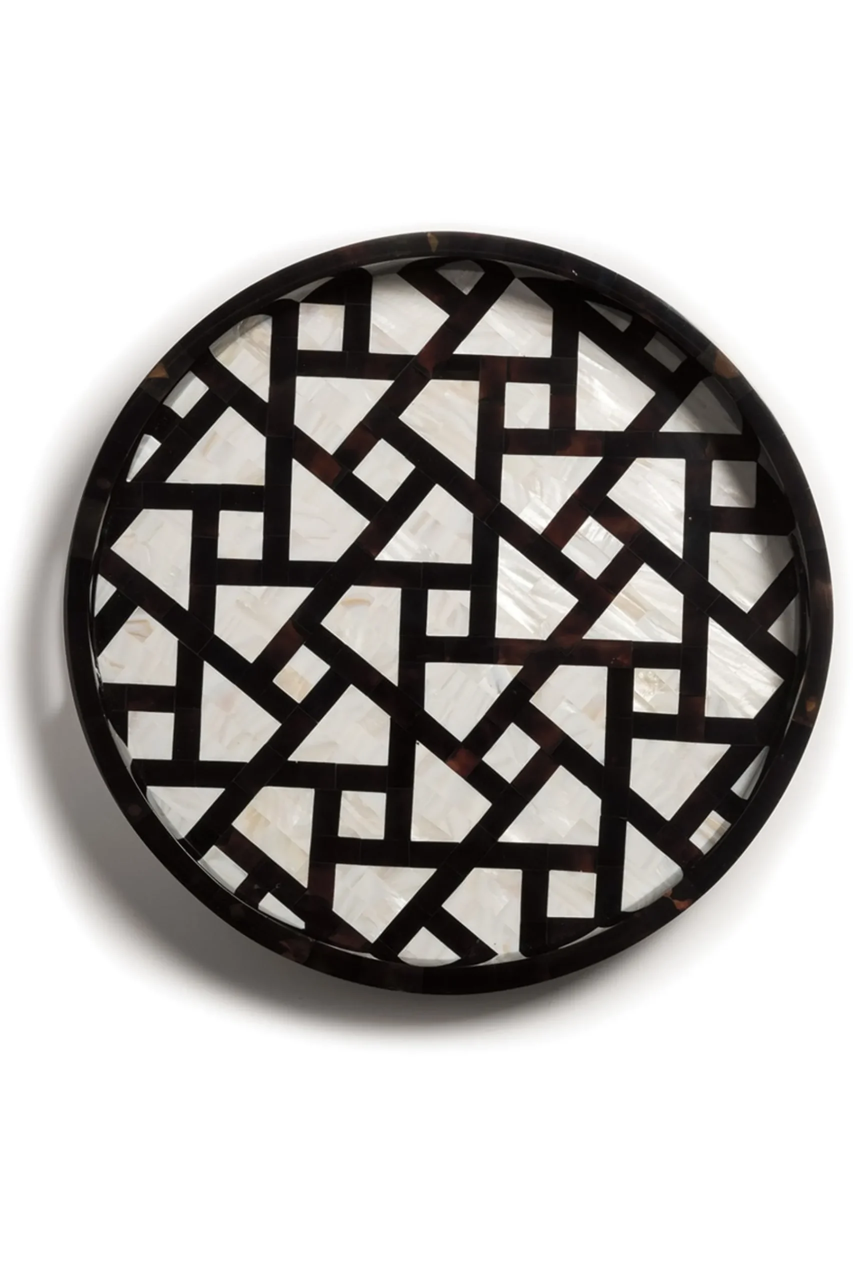 Natori Home Accents-Mindoro Circle Tray