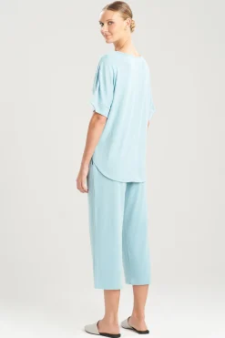 Natori Pajama Tops|Lounge Tops-Mirage Short Sleeve Top