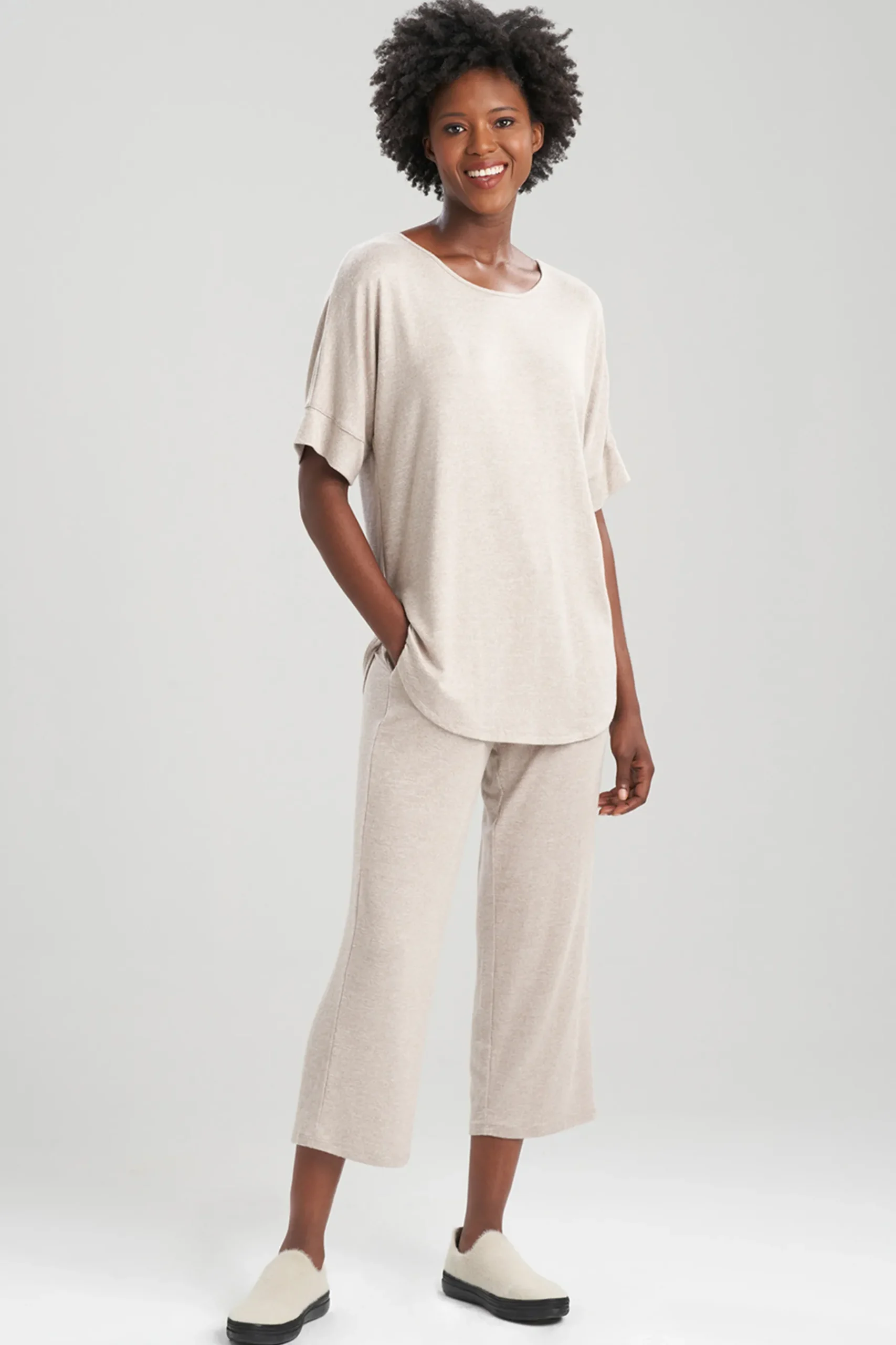 Natori Pajama Tops|Lounge Tops-Mirage Short Sleeve Top