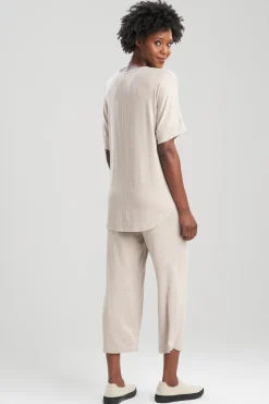 Natori Pajama Tops|Lounge Tops-Mirage Short Sleeve Top
