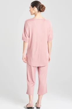 Natori Pajama Tops|Lounge Tops-Mirage Short Sleeve Top