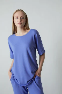 Natori Pajama Tops|Lounge Tops-Mirage Short Sleeve Top
