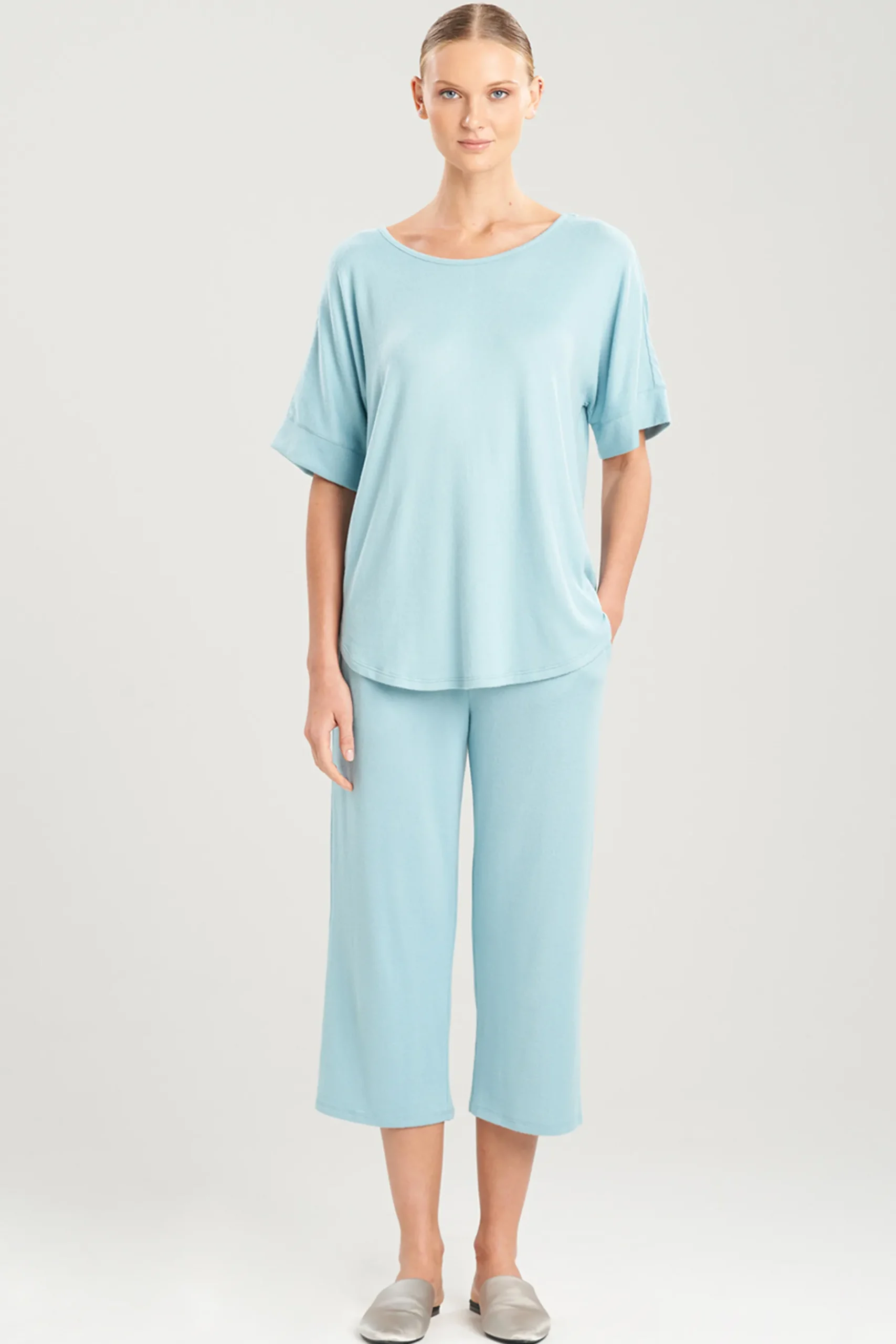 Natori Pajama Tops|Lounge Tops-Mirage Short Sleeve Top
