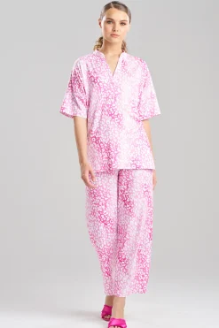 Natori Pajama Sets-Misty Leopard Cozy Knit PJ