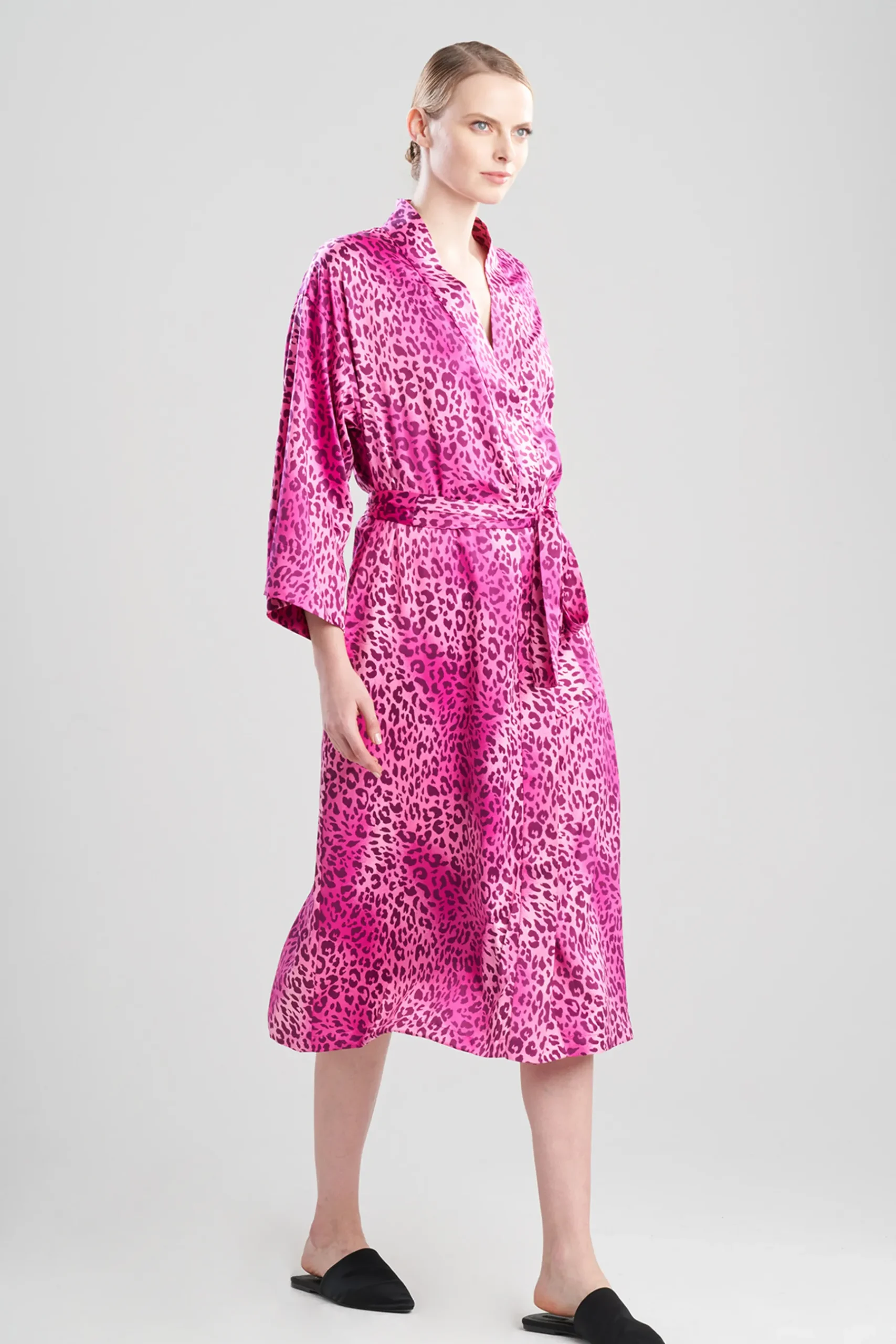 Natori Robes & Kimonos|Bridesmaid Pajamas & Robes-Misty Leopard Robe