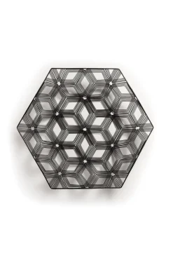 Natori Home Accents-Naga Hexagon Tray