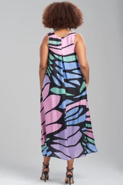 Natori Dresses|Wedding Guest Dresses-Nagashi Obi Silk Dress