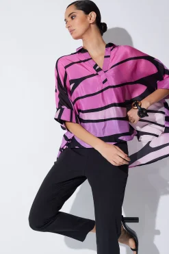 Natori Tops, Shirts & Tunics-Nagashi Obi Silk Top