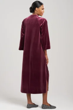 Natori Plus Sizes|Loungers-Natalie Mandarin Zip Lounger