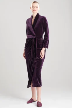 Natori Plus Sizes|Robes & Kimonos-Natalie Velvet Robe