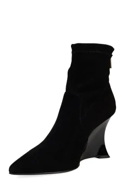 Natori Boots-Neko Suede Wedge Ankle Boot