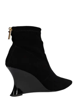 Natori Boots-Neko Suede Wedge Ankle Boot