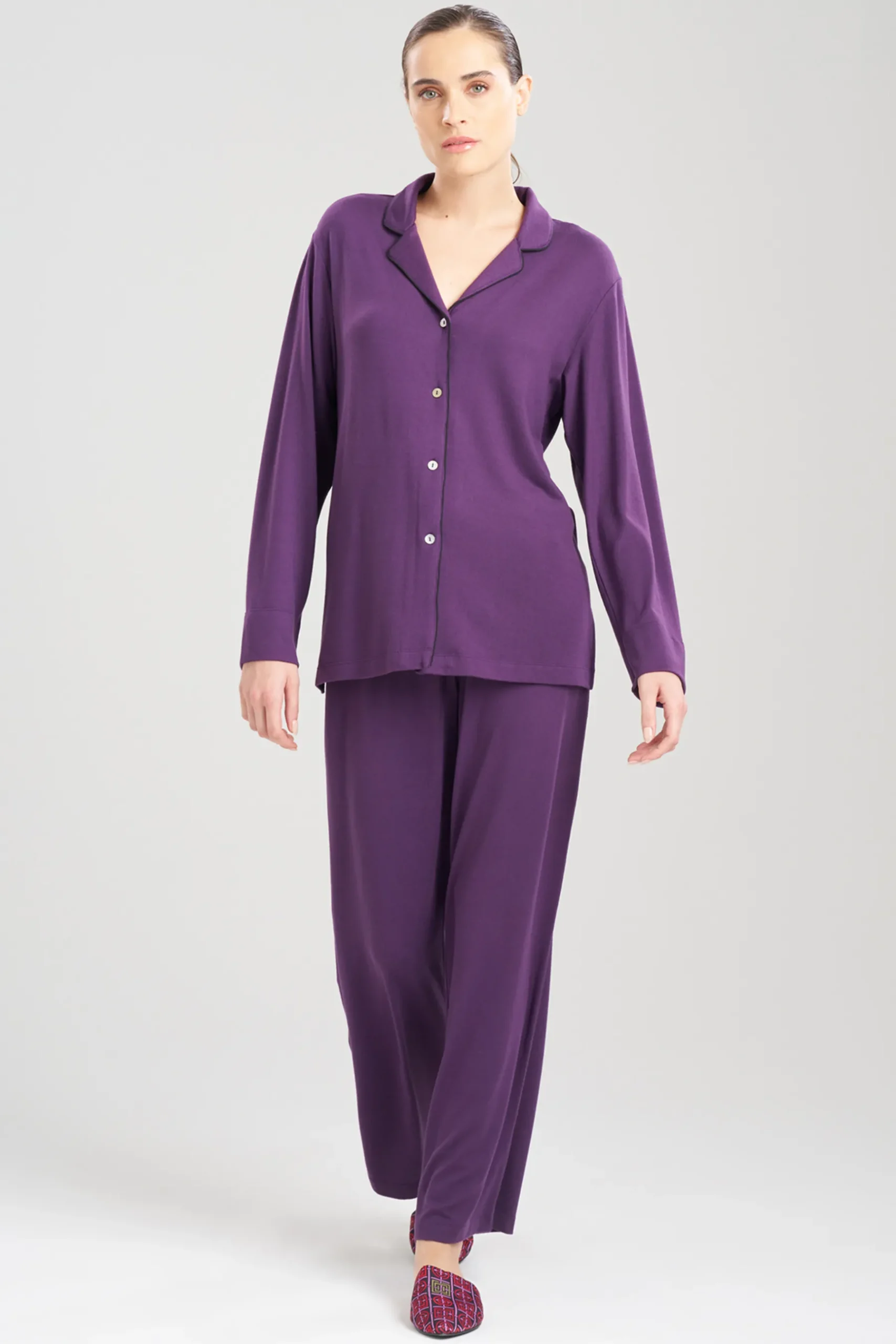 Natori Pajama Sets-Oasis Notch PJ
