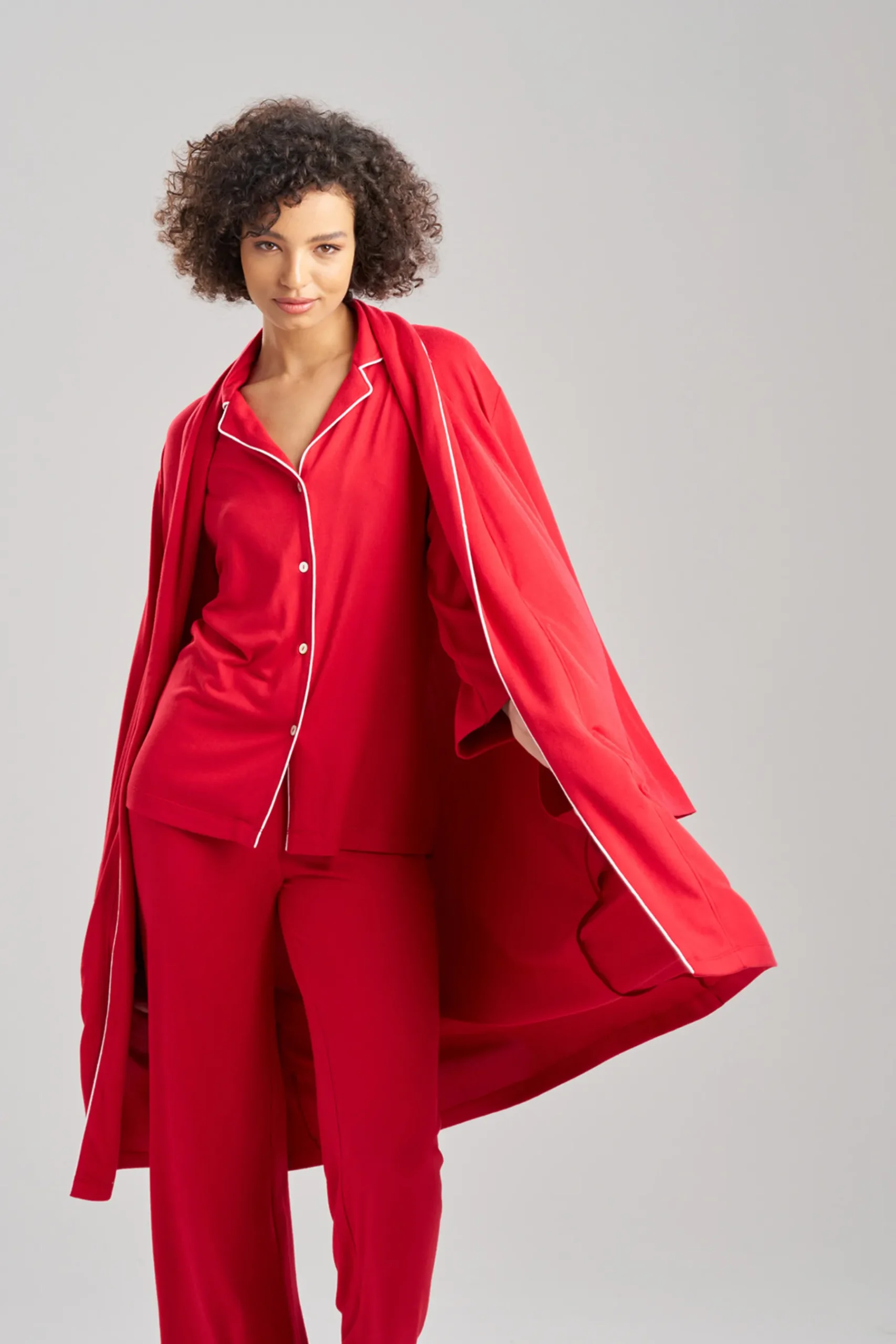 Natori Pajama Sets-Oasis Notch PJ