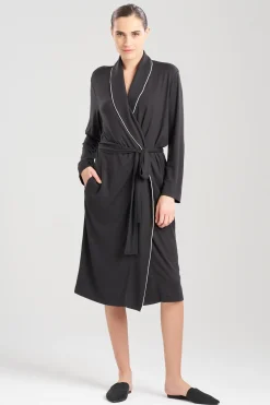 Natori Robes & Kimonos-Oasis Piped Collar Robe