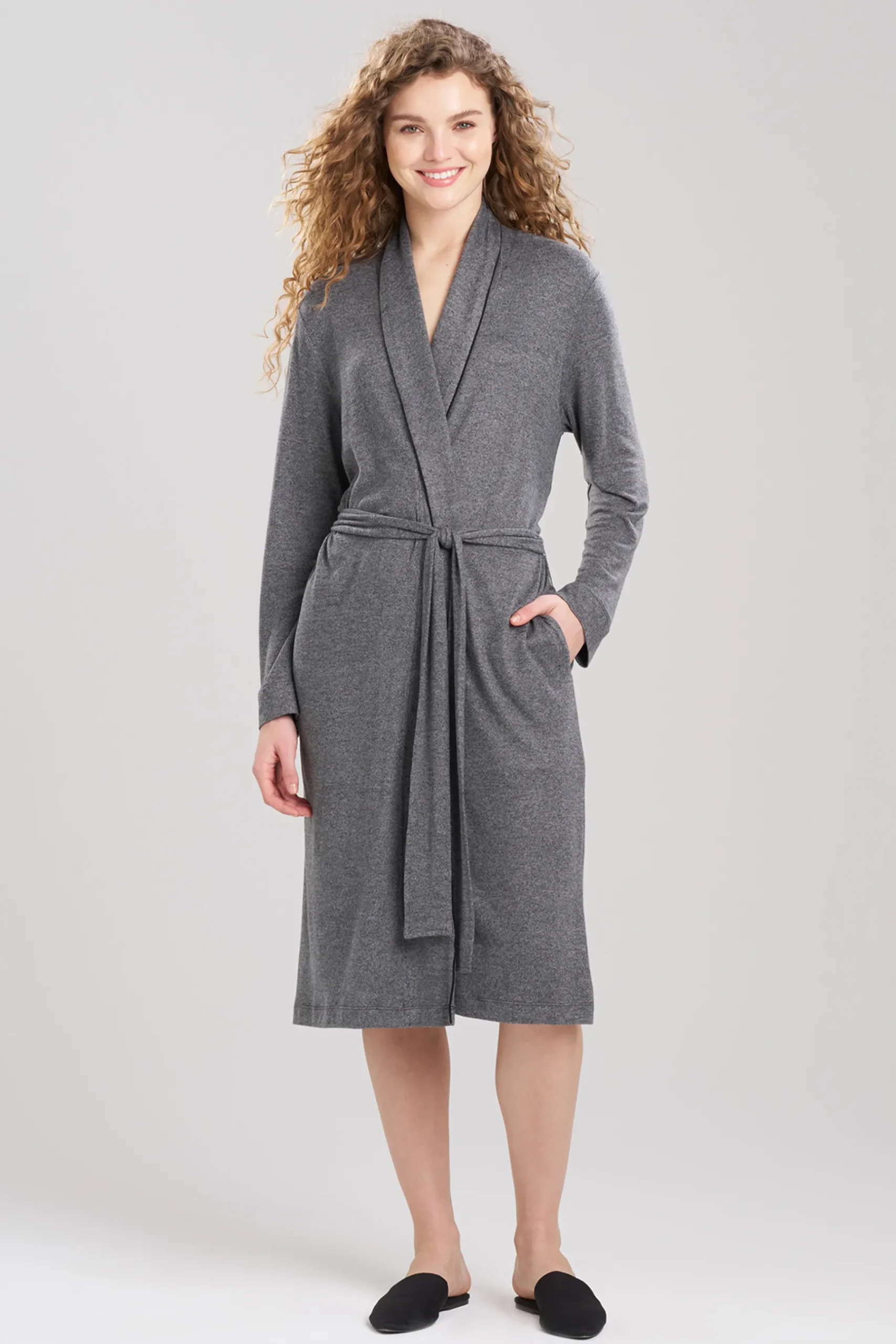 Natori Robes & Kimonos-Oasis Piped Collar Robe