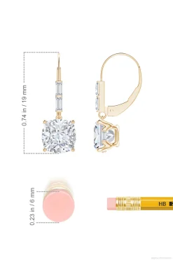 Natori Earrings|Orient Express-Orient Express Lab-Grown 14K Gold Cushion Diamond Earrings