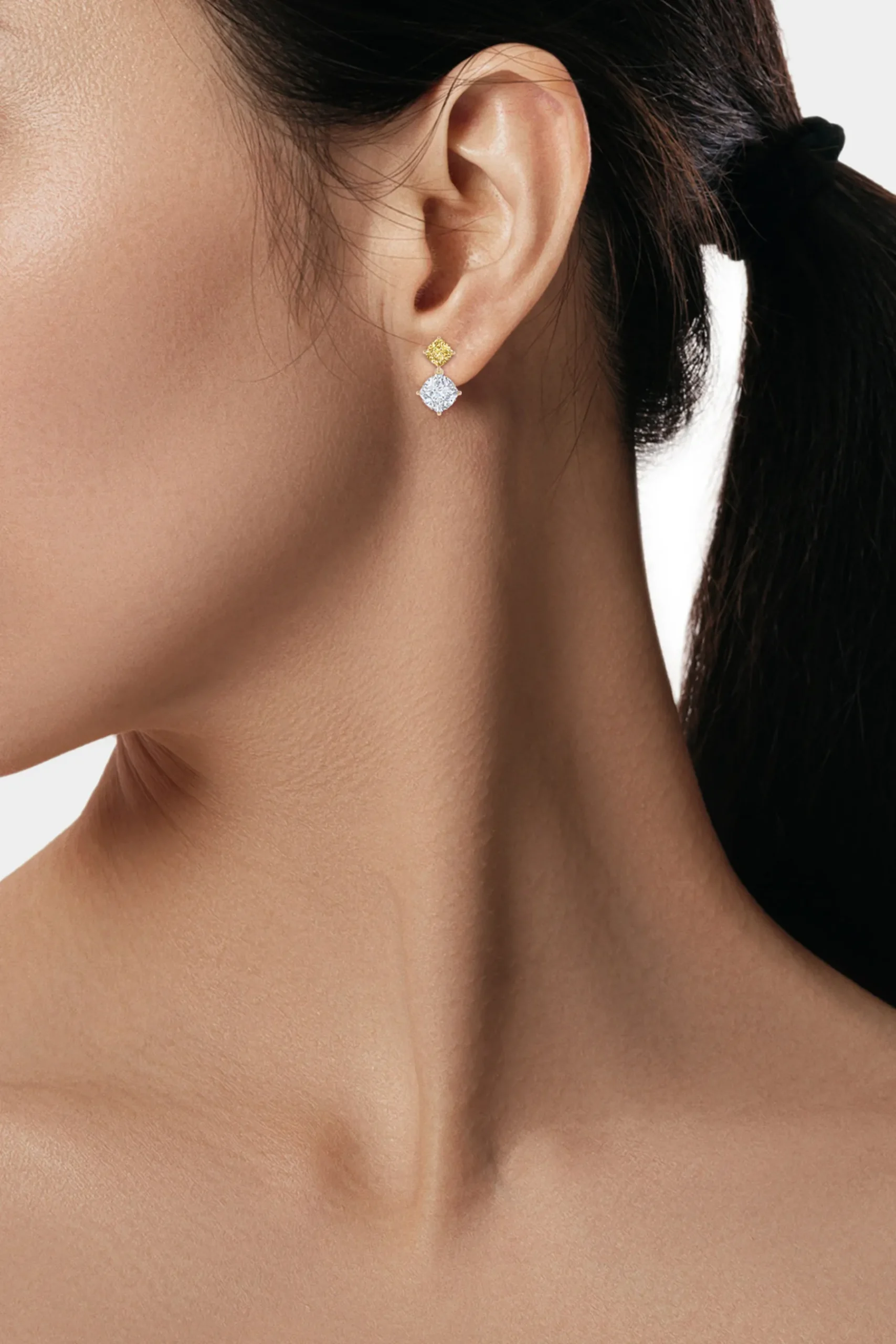 Natori Earrings|Orient Express-Orient Express Lab-Grown 14K Gold With Yellow & White Diamond Two Stone Earrings