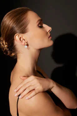 Natori Earrings|Orient Express-Orient Express Lab-Grown 14K Gold With Yellow & White Diamond Two Stone Earrings