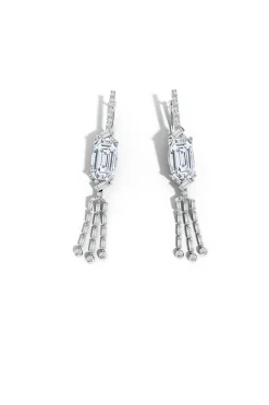 Natori Earrings|Orient Express-Orient Express Lab-Grown 14K Gold Emerald Cut & Baguette Diamond Tassel Drop Earrings