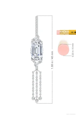 Natori Earrings|Orient Express-Orient Express Lab-Grown 14K Gold Emerald Cut & Baguette Diamond Tassel Drop Earrings