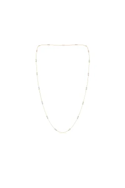 Natori Necklaces|Orient Express-Orient Express Lab-Grown 14K Gold Baguette & Diamond Station Chain Necklace