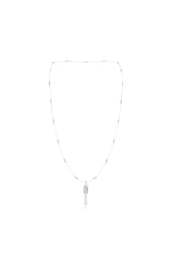 Natori Necklaces|Orient Express-Orient Express Lab-Grown 14K Gold Baguette & Diamond Detachable Tassel Pendant Chain Necklace