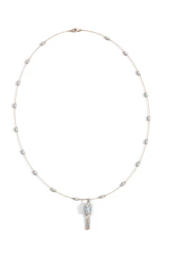 Natori Necklaces|Orient Express-Orient Express Lab-Grown 14K Gold Baguette & Diamond Detachable Tassel Pendant Chain Necklace