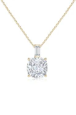 Natori Necklaces|Orient Express-Orient Express Lab-Grown 14K Gold & Cushion Diamond Pendant Necklace