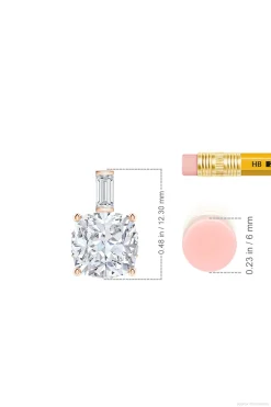 Natori Necklaces|Orient Express-Orient Express Lab-Grown 14K Gold & Cushion Diamond Pendant Necklace