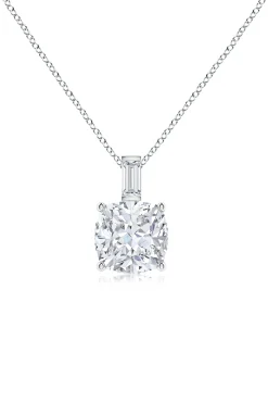 Natori Necklaces|Orient Express-Orient Express Lab-Grown 14K Gold & Cushion Diamond Pendant Necklace
