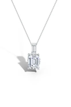 Natori Necklaces|Orient Express-Orient Express Lab-Grown 14K Gold & Emerald Cut Diamond Pendant Necklace