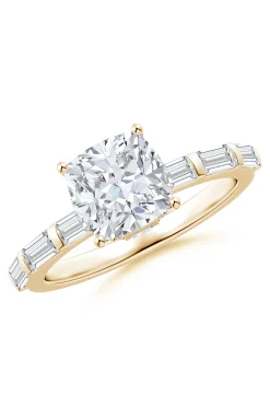 Natori Rings|Orient Express-Orient Express Lab-Grown 14K Gold & Cushion Diamond Solitaire Ring