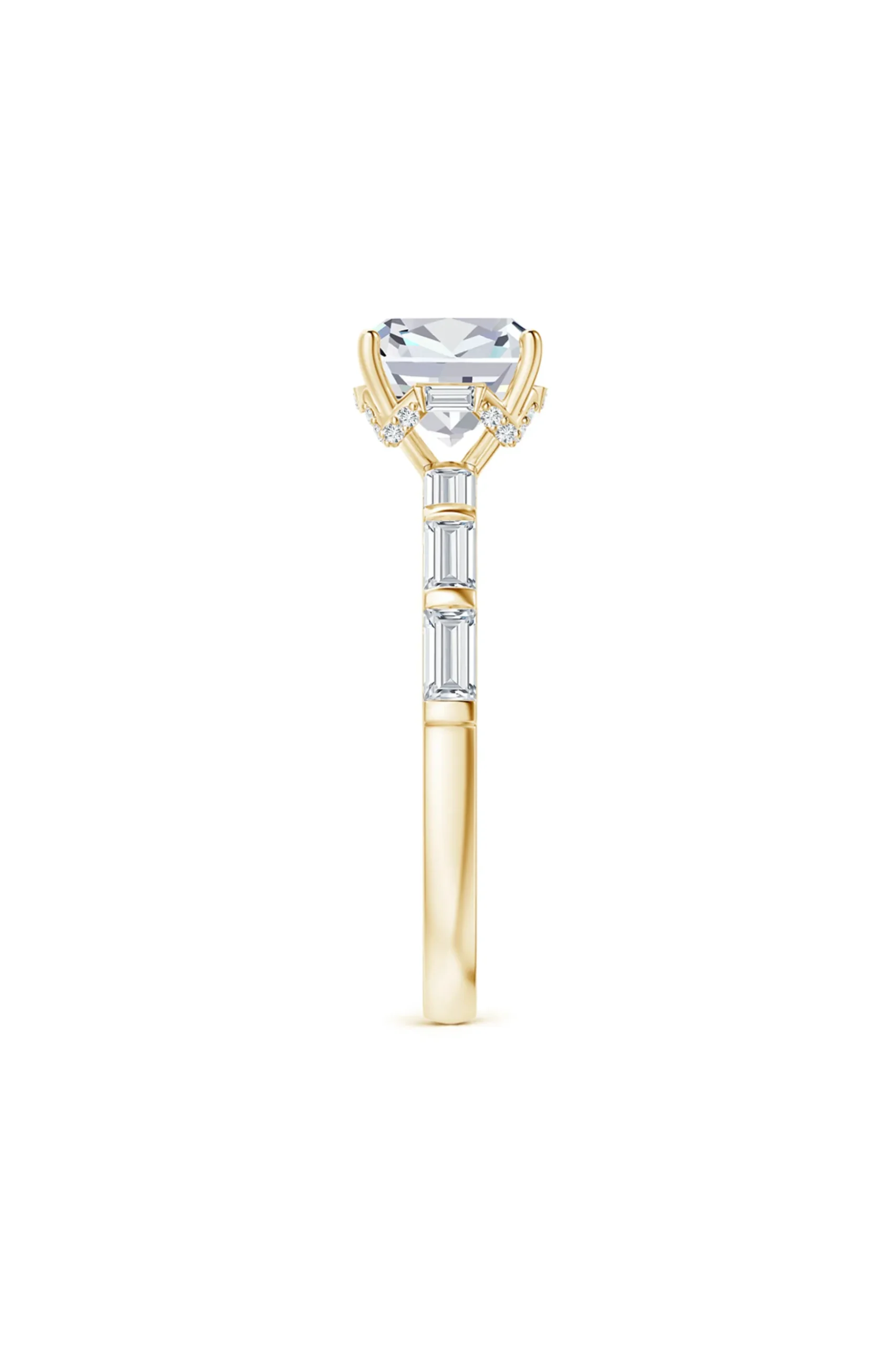 Natori Rings|Orient Express-Orient Express Lab-Grown 14K Gold & Cushion Diamond Solitaire Ring