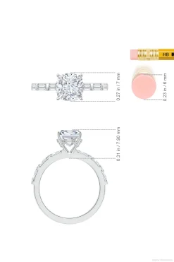 Natori Rings|Orient Express-Orient Express Lab-Grown 14K Gold & Cushion Diamond Solitaire Ring
