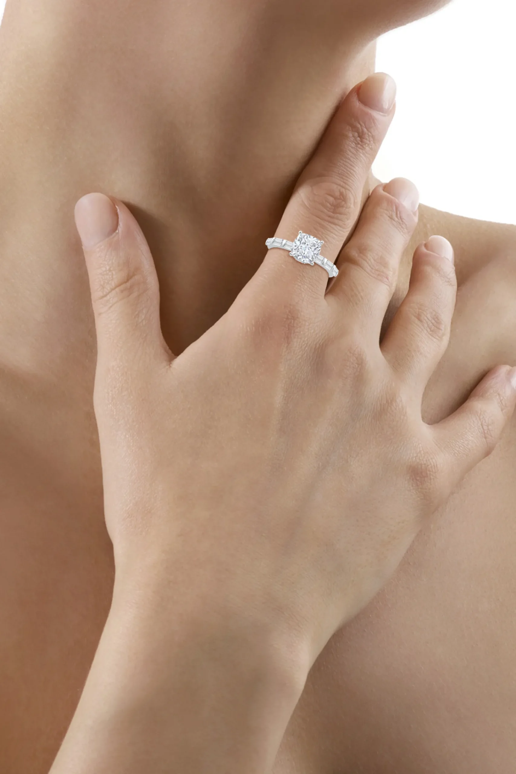Natori Rings|Orient Express-Orient Express Lab-Grown 14K Gold & Cushion Diamond Solitaire Ring