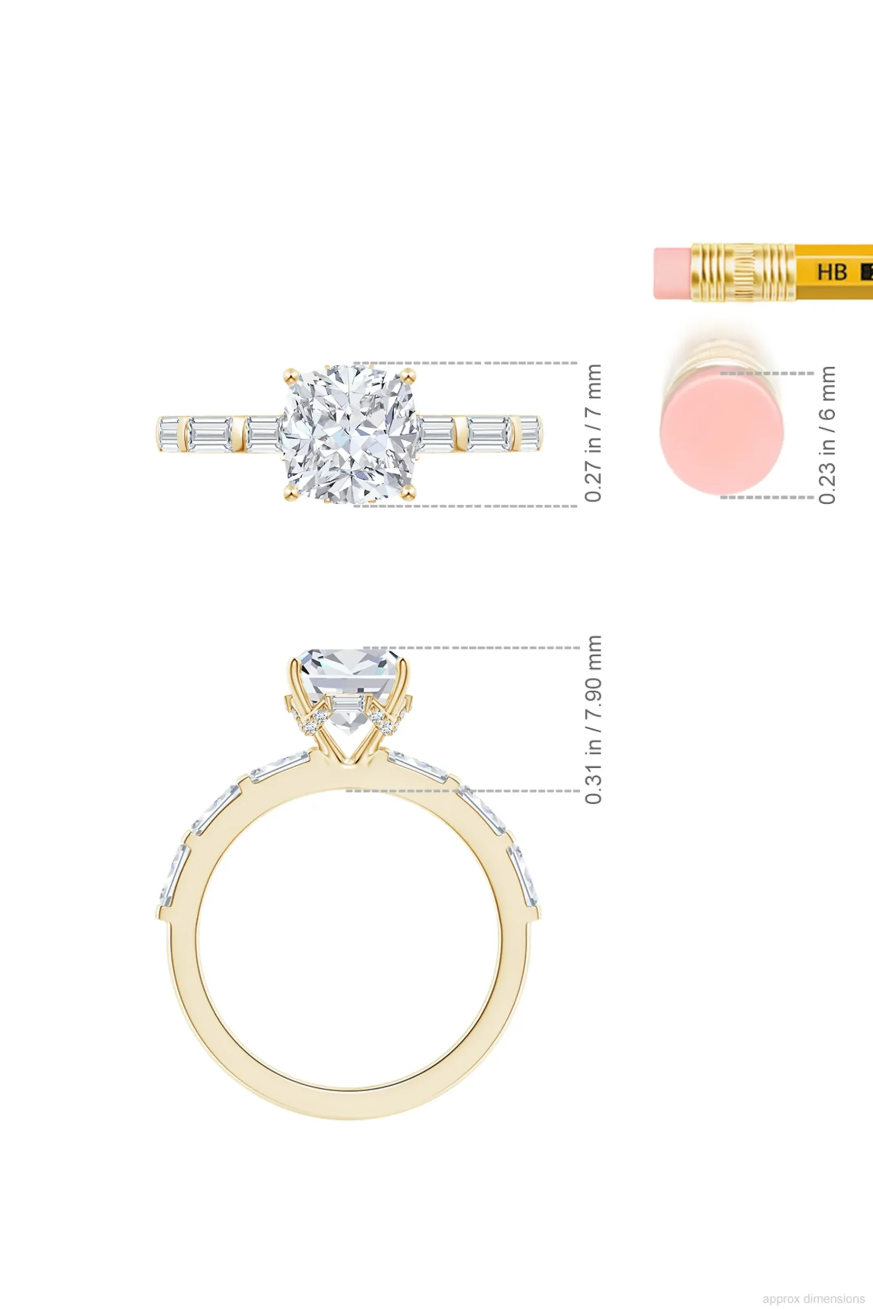 Natori Rings|Orient Express-Orient Express Lab-Grown 14K Gold & Cushion Diamond Solitaire Ring
