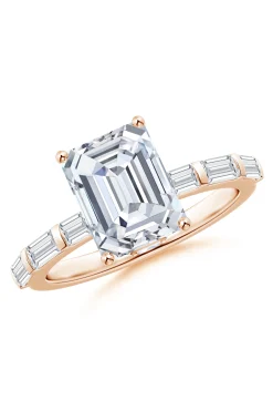 Natori Rings|Orient Express-Orient Express Lab-Grown 14K Gold & Emerald Cut Diamond Solitaire Ring