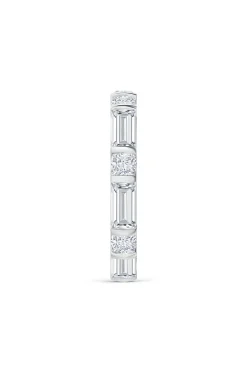 Natori Rings|Orient Express-Orient Express Lab-Grown 14K Gold Baguette & Cushion Diamond Eternity Band