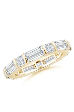 Natori Rings|Orient Express-Orient Express Lab-Grown 14K Gold Baguette & Cushion Diamond Eternity Band