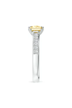 Natori Rings|Orient Express-Orient Express Lab-Grown 14K Gold With White & Yellow Diamond Two Stone Ring