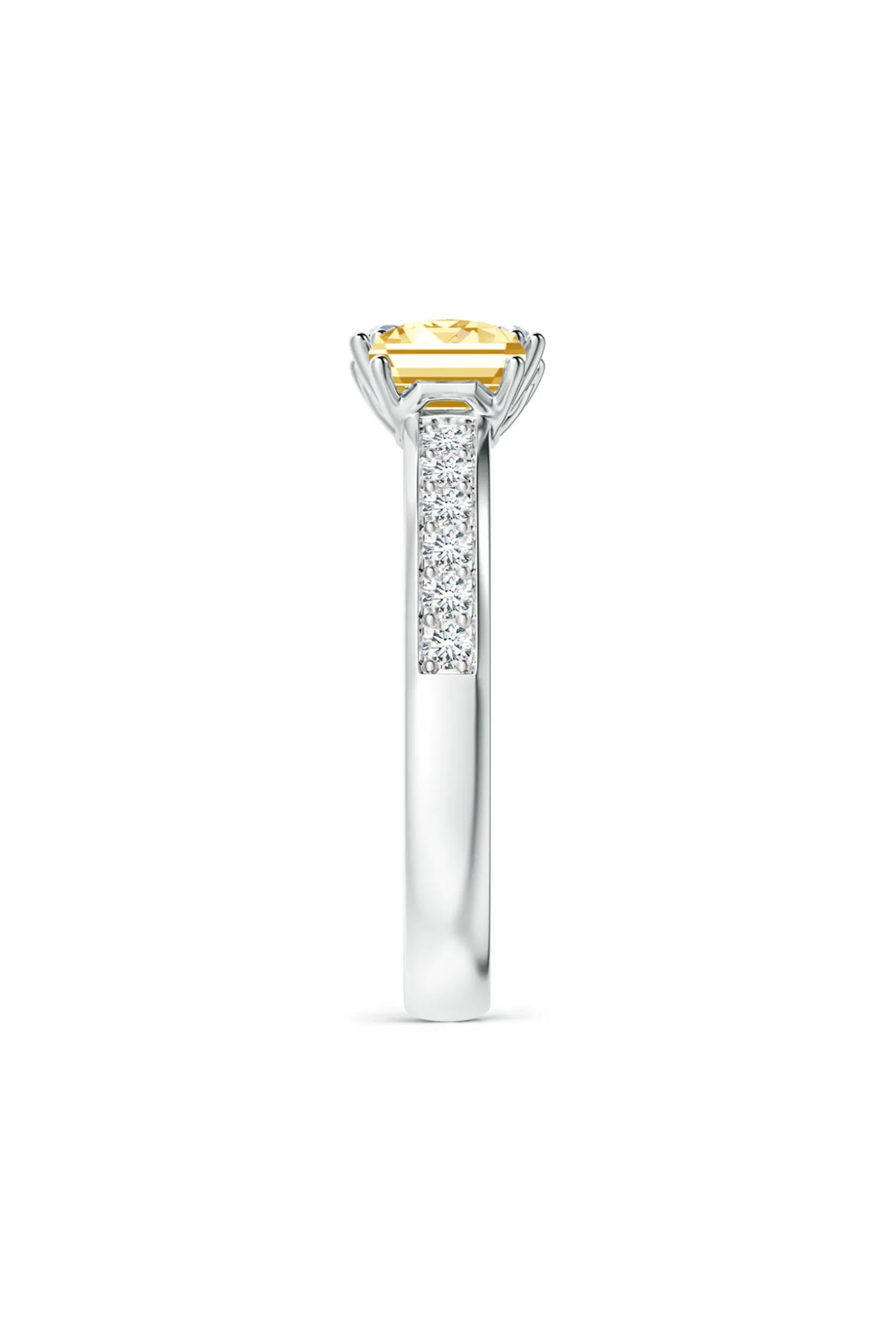 Natori Rings|Orient Express-Orient Express Lab-Grown 14K Gold With White & Yellow Diamond Two Stone Ring