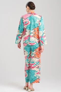 Natori Pajama Sets-Orient Express Notch PJ