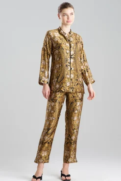 Natori Pajama Sets-Ottoman Mandarin Silk PJ