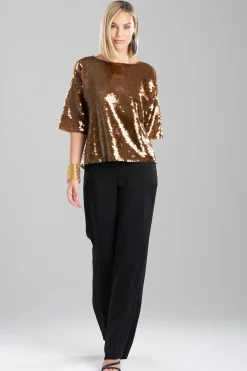 Natori Tops, Shirts & Tunics-Paillettes Boat Neck Top