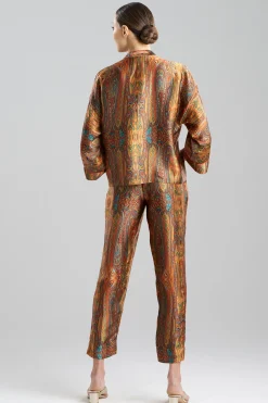 Natori Pajama Sets-Paisley Silk PJ
