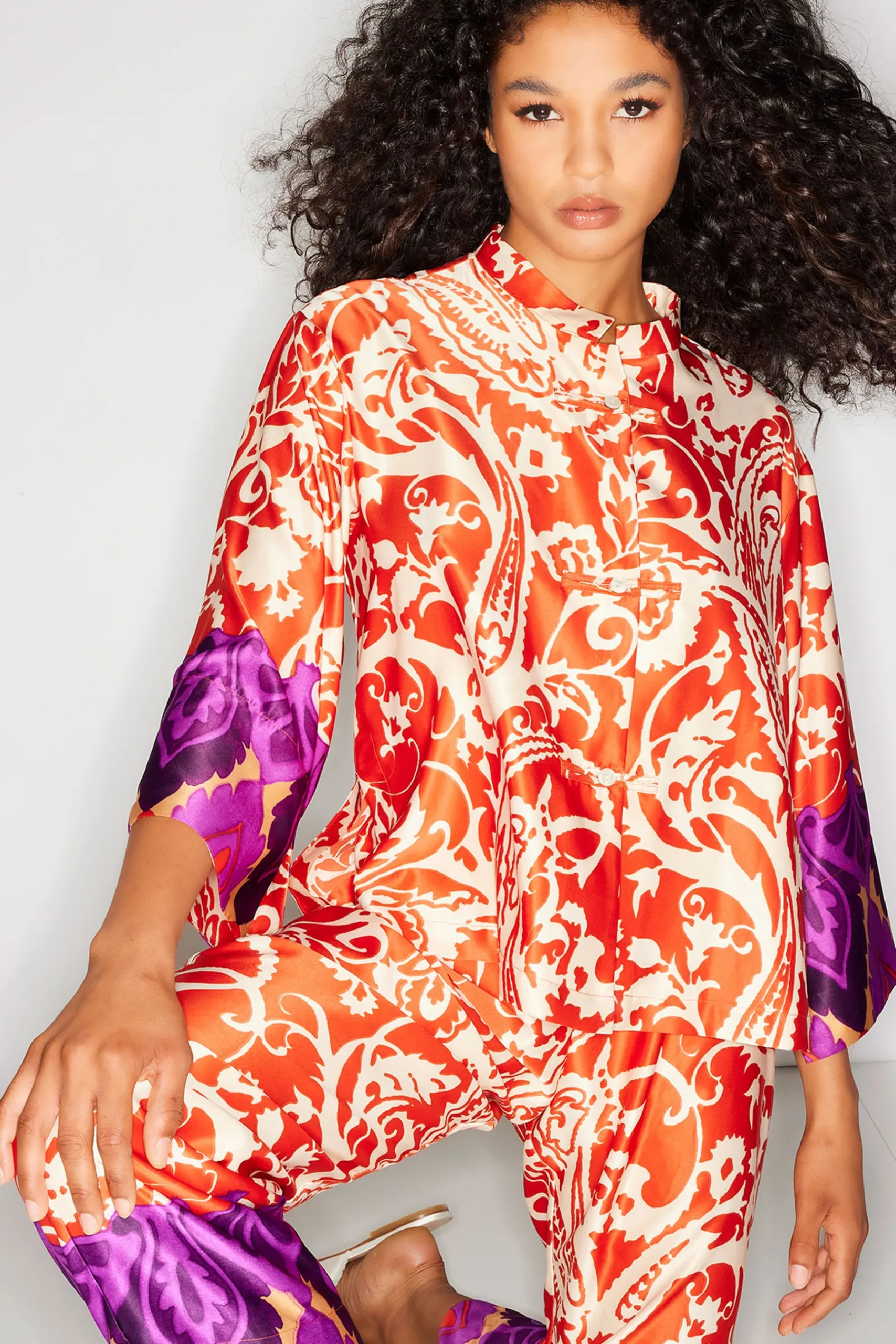 Natori Pajama Sets-Palace Mandarin PJ