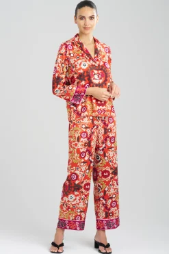 Natori Pajama Sets-Palazzo Notch PJ