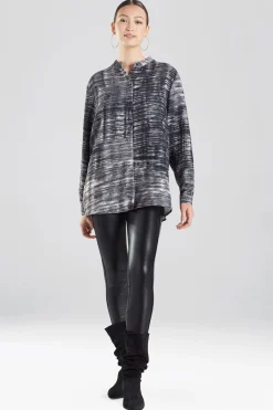 Natori Tops, Shirts & Tunics-Paloma-Printed Cady Tunic Shirt